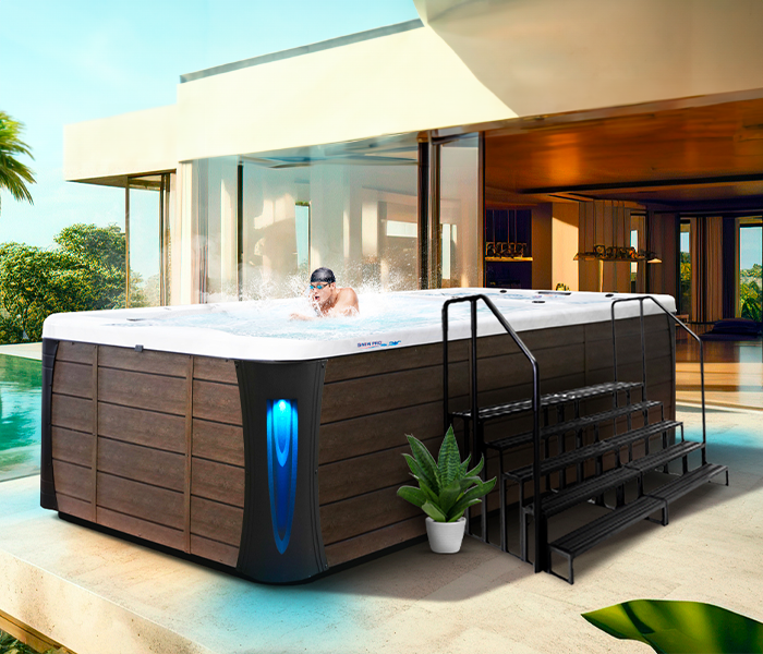 Calspas hot tub being used in a family setting - Marysville
